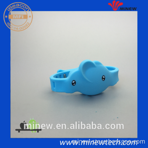 Double waterproof ibeacon anti lost beacon kids bracelet